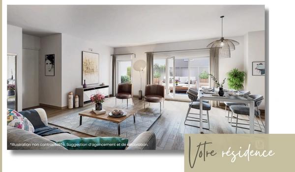 À VENDRE – Superbe T3 neuf avec vue dégagée sur bois LINAS (91)