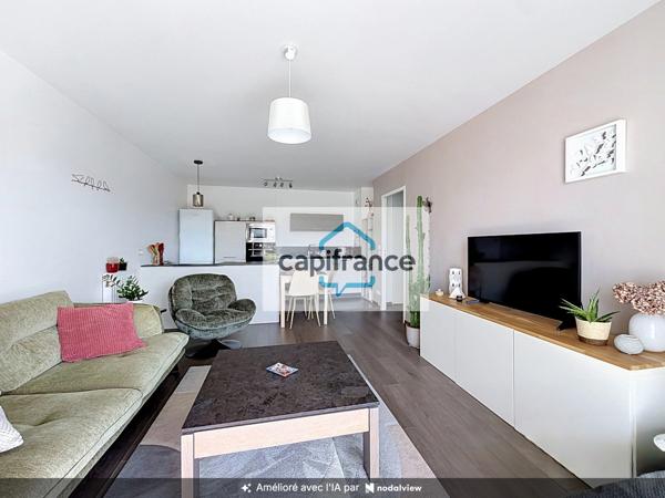 RENNES, à Vendre T3 de 61 m2 avec terrasse et vue exceptionnelle, parking sous-sol, cave