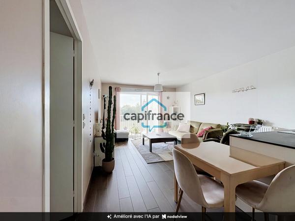 RENNES, à Vendre T3 de 61 m2 avec terrasse et vue exceptionnelle, parking sous-sol, cave