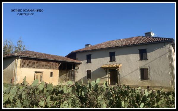 Dpt Gers (32), à vendre MASSEUBE maison P5 de 129 m² - Terrain de 3981 avec dépendances.