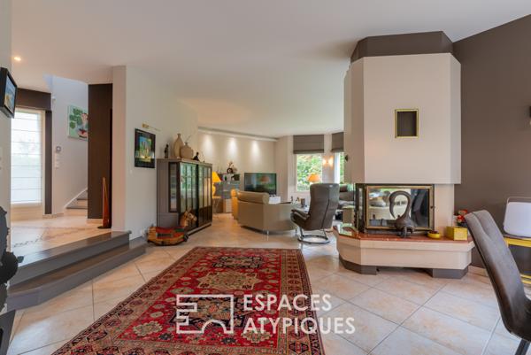 Contemporaine familiale avec vue