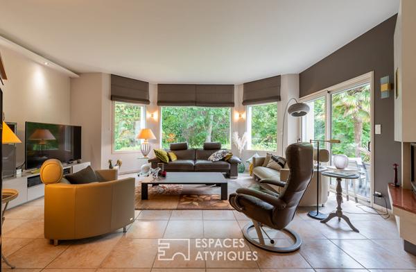 Contemporaine familiale avec vue