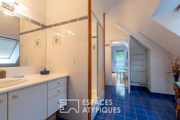 Contemporaine familiale avec vue