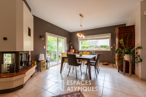 Contemporaine familiale avec vue