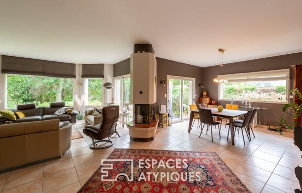 Contemporaine familiale avec vue