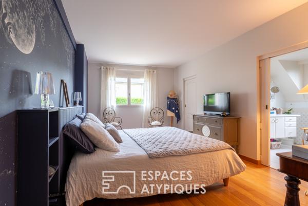 Contemporaine familiale avec vue