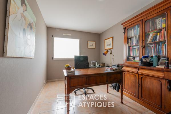 Contemporaine familiale avec vue