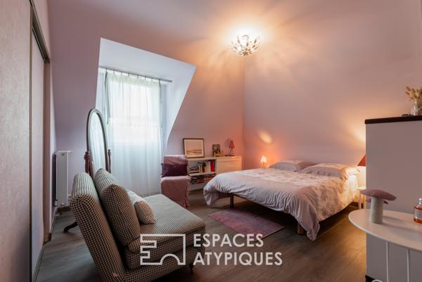 Contemporaine familiale avec vue