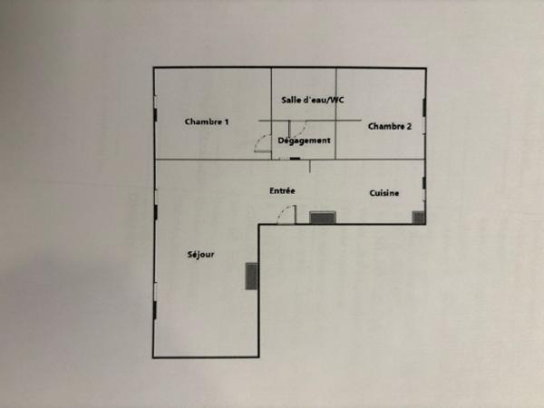 ISSY LES MOULINEAUX - CENTRE VILLE - Appartement 3 pièces de 60 m2 traversant