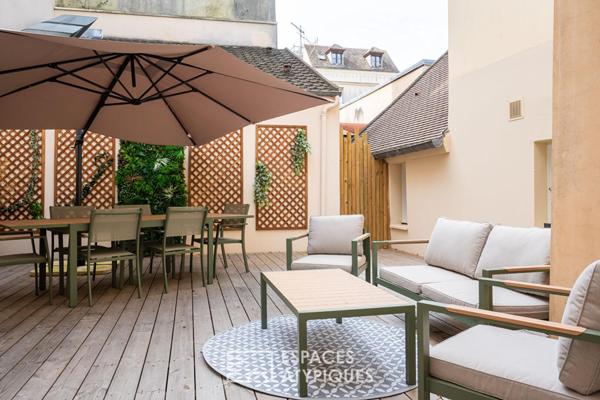 Superbe duplex avec terrasse, place du marché de Saint Germain en Laye