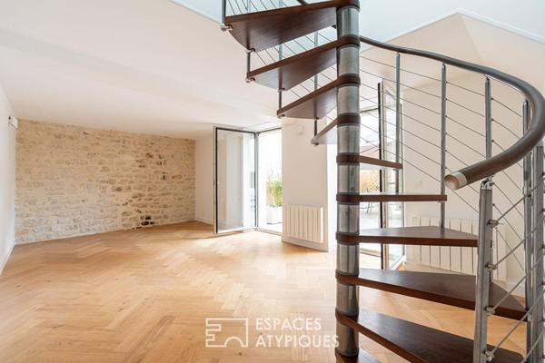 Superbe duplex avec terrasse, place du marché de Saint Germain en Laye