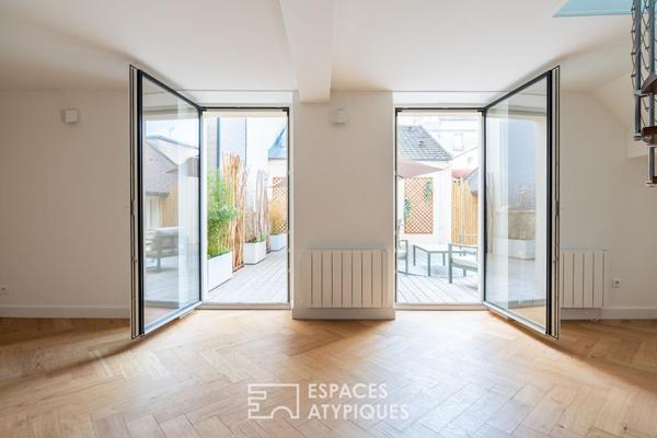 Superbe duplex avec terrasse, place du marché de Saint Germain en Laye