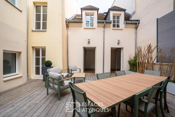 Superbe duplex avec terrasse, place du marché de Saint Germain en Laye