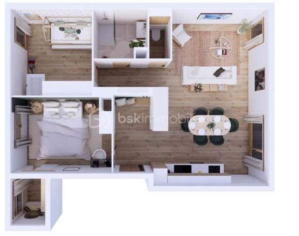 Appartement de 65,69 m²