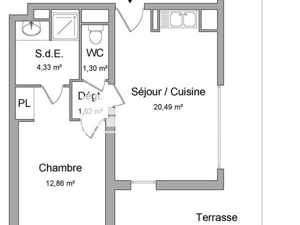 Location Appartement 2 pièces 40.59 m² - 169 BD PONT DE VIVAUX Marseille 13010