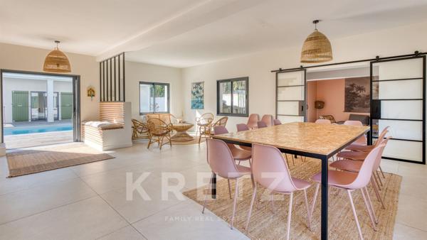 Villa familiale avec piscine de 188m² – plages à pied, esprit Ré