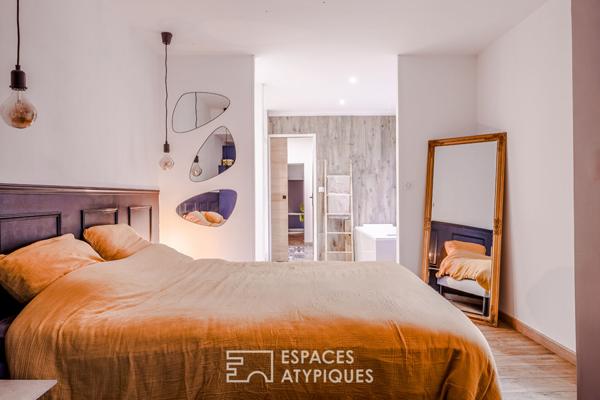 Loft de caractère dans une ancienne salle des fêtes, à deux pas de la ville