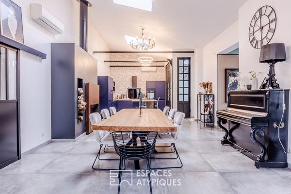 Loft de caractère dans une ancienne salle des fêtes, à deux pas de la ville