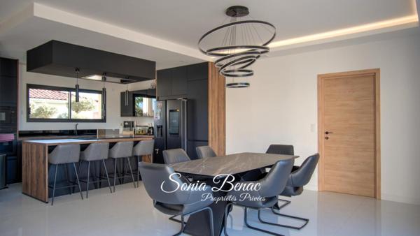 VILLA COMTEMPORAINE DE PLAIN PIED - T5 - PISCINE  - POOL HOUSE  - DOUBLE GARAGE - CARBONNE