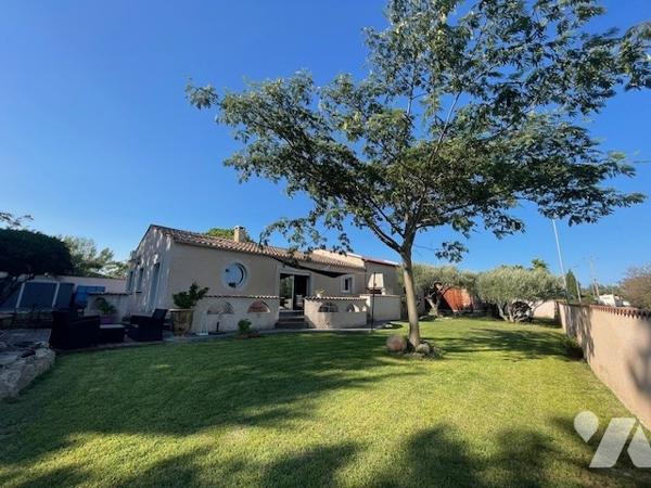 Villa T4 plus dépendances à vendre Montbazin dans l'Hérault (34),