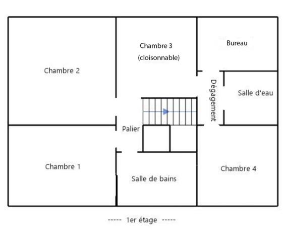 Cousinerie - Maison de 128 m2 4 chambres 1 bureau Proche des lacs