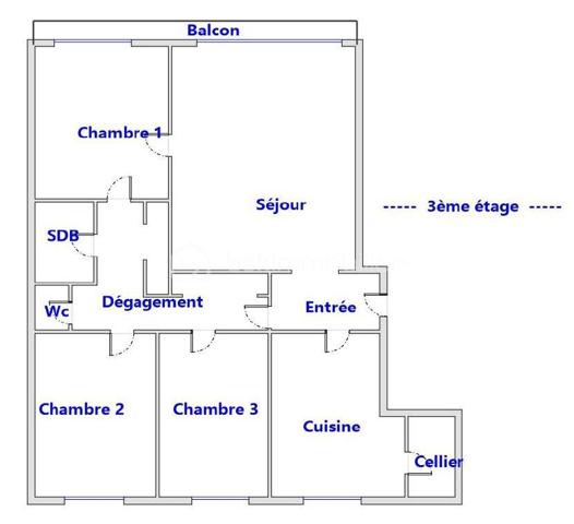 Appartement de 80,44 m²