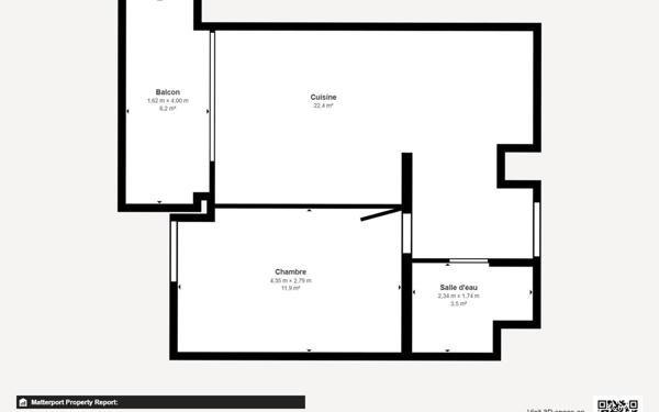 Appartement à vendre    2 pièces • 38 m2 Marseille 2