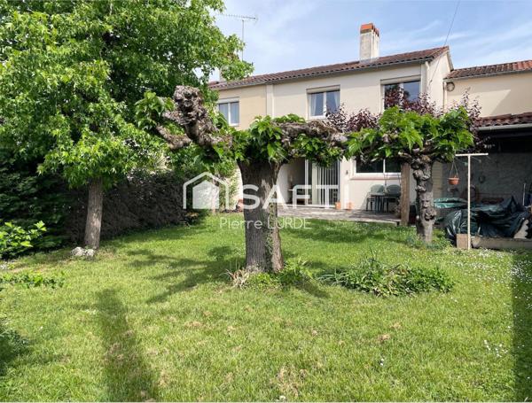 Maison T5 de 106 m2 avec garage et jardin de 300 m2