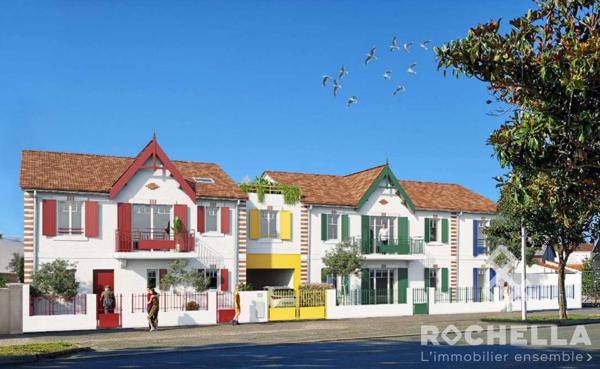 Chatelaillon-plage, beau Type 3 de 61m2 environ avec terrasse et jardin privatif.