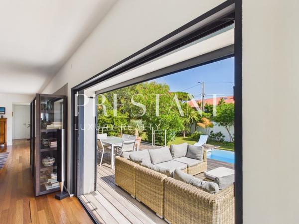 Villa d’architecte de 240 m² à Chiberta, vue mer depuis le toit-terrasse, ANGLET