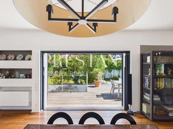 Villa d’architecte de 240 m² à Chiberta, vue mer depuis le toit-terrasse, ANGLET