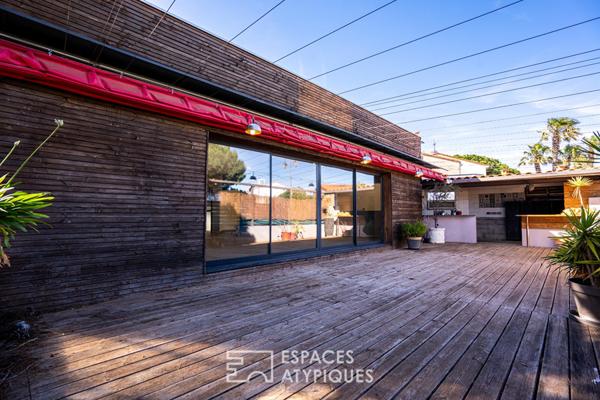 Ancien restaurant modulable en maison contemporaine ou espace professionnel