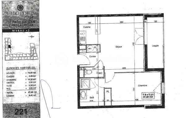 Appartement de 47,30 m²
