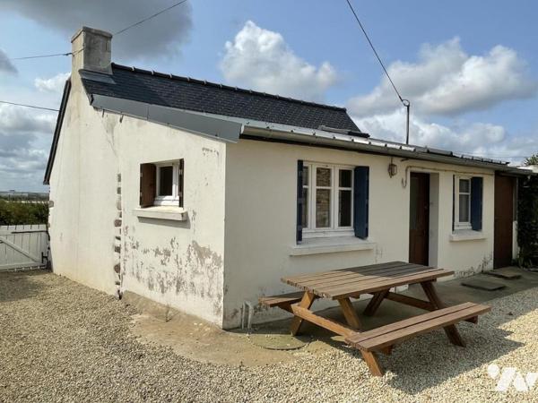 Ensemble de maisons d'habitations avec jardin
