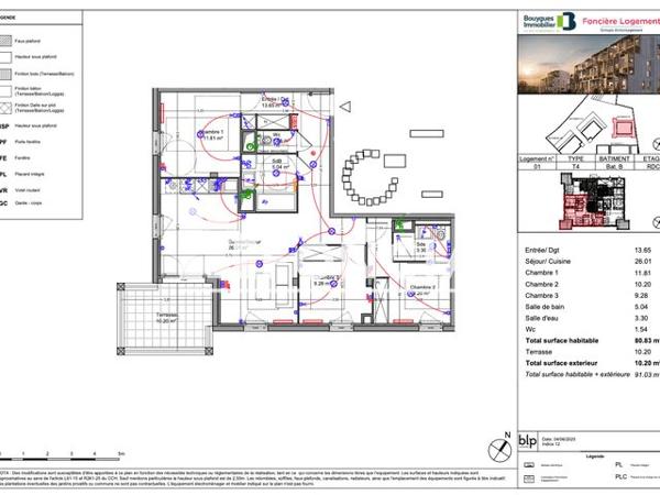 Location Appartement 4 pièces 80.8 m² - 7 RUE ANNE FRANCK Floirac 33270