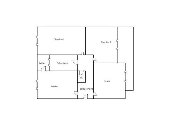 Appartement F3 à vendre  3 pièces - 60,27 m 2   LYON  - 69003