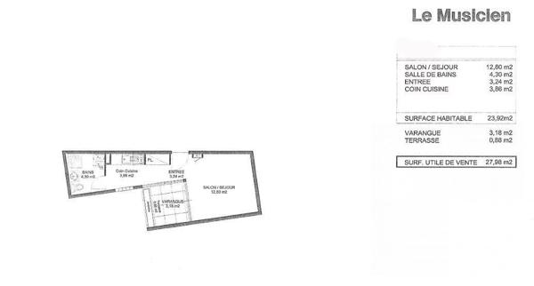 SAINT-DENIS / STUDIO 24 m2 + PARKING