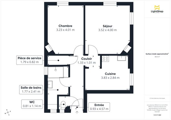 Appartement 2 pièces de 49 m² - Rue du Bois, Asnières-sur-Seine