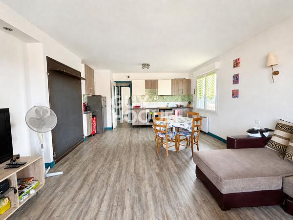 Bel appartement T3 de 54 m2 à Mimizan-plage avec vue océan.