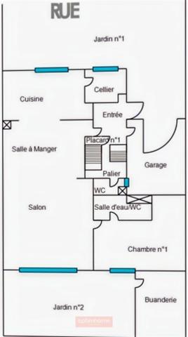 MAISON SEMI PLAIN-PIED 100 m² 3 CH GARAGE TERRASSE EXPO SUD