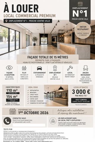 Local commercial Athis Mons 110 m2 à Louer
