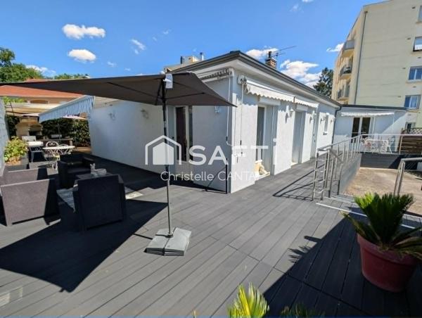 Maison de plain pied 4 chambres, garage, terrain.