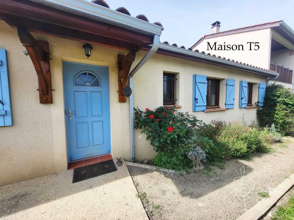 Beaumont de Lomagne, maison T5, terrain clos 1457m2. aucun travaux