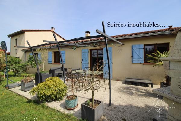Beaumont de Lomagne, maison T5, terrain clos 1457m2. aucun travaux