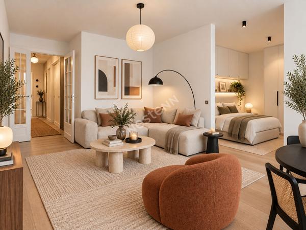 Appartement calme et lumineux deux pièces à vendre à Paris avec balcon et cave