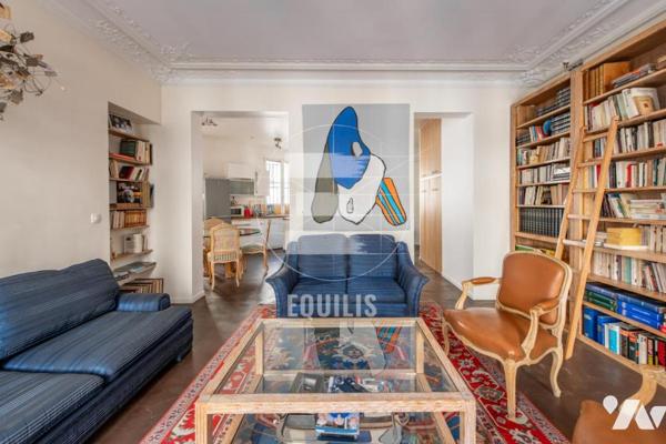 Appartement traversant de 98 m² – 2 chambres – Charme de l’ancien – Rue La fayette