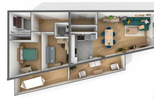 Appartement T3 - 70m² - Nantes centre-ville