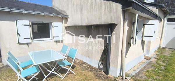 Studio meublé en mezzanine avec jardin–Clé en main