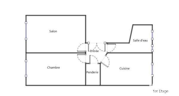 Appartement à vendre 2 pièces 53,12 m² Paris 14
