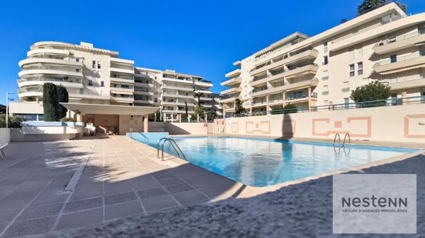 Fréjus plage, T2, 2 chambres, garage, calme, piscine